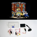 MOC building block LED lighting accessory kit with plastic parts for corner repair shop models