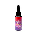 Transparent UV resin gel in a bottle, suitable for LED and UV light curing, non-yellowing formula for small craft projects