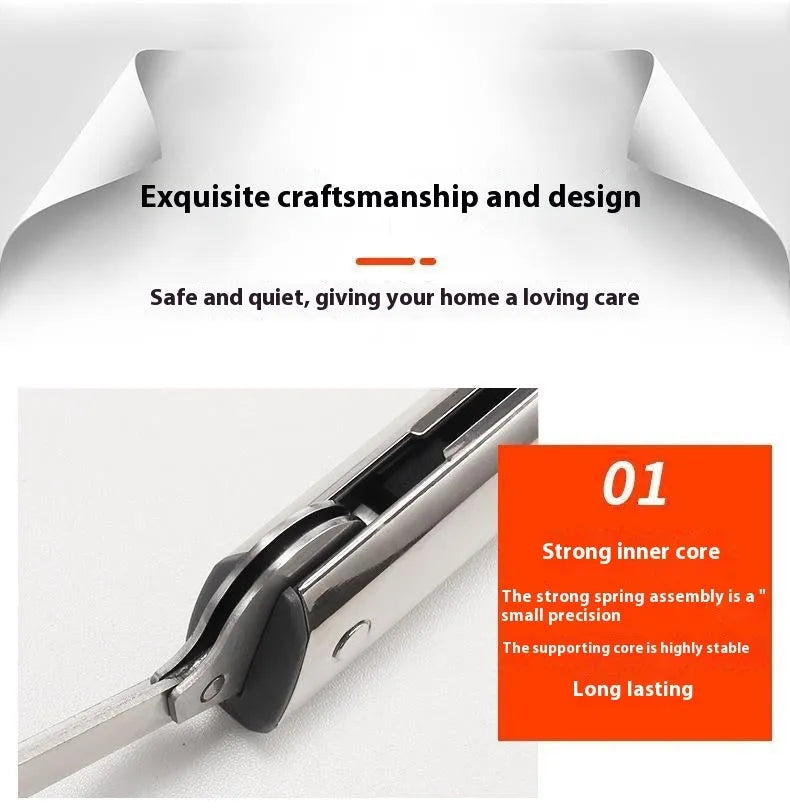Cold rolled steel tatami cabinet support rod with adjustable stop mechanism for flap-up doors