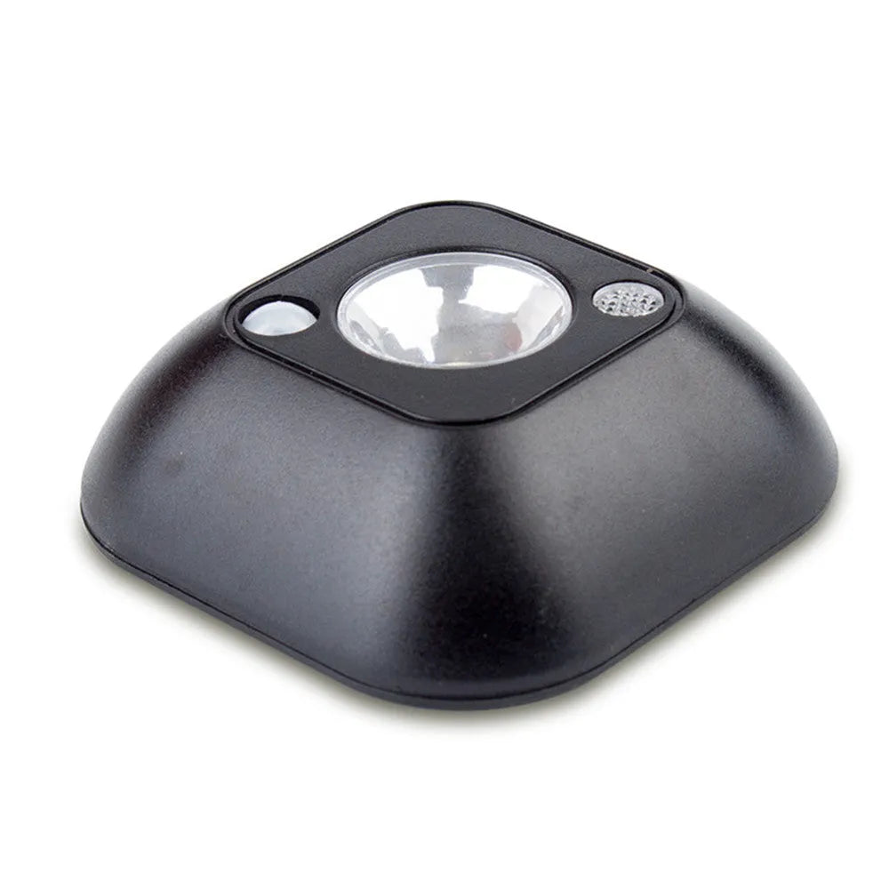 Mini infrared wireless motion sensor night light white LED ceiling battery lamp 7x7x2.4 cm