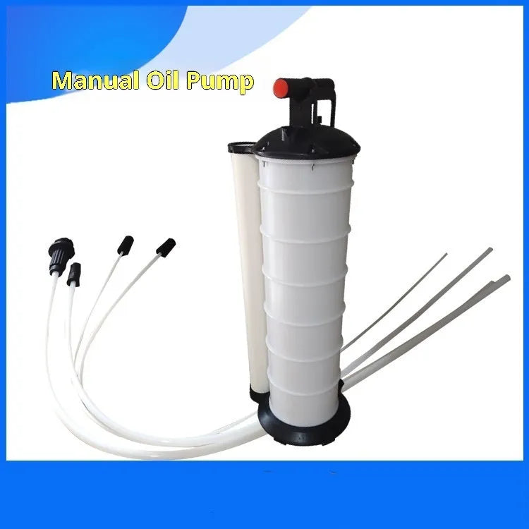 7L manual car oil pump extractor in plastic for automotive repair use
