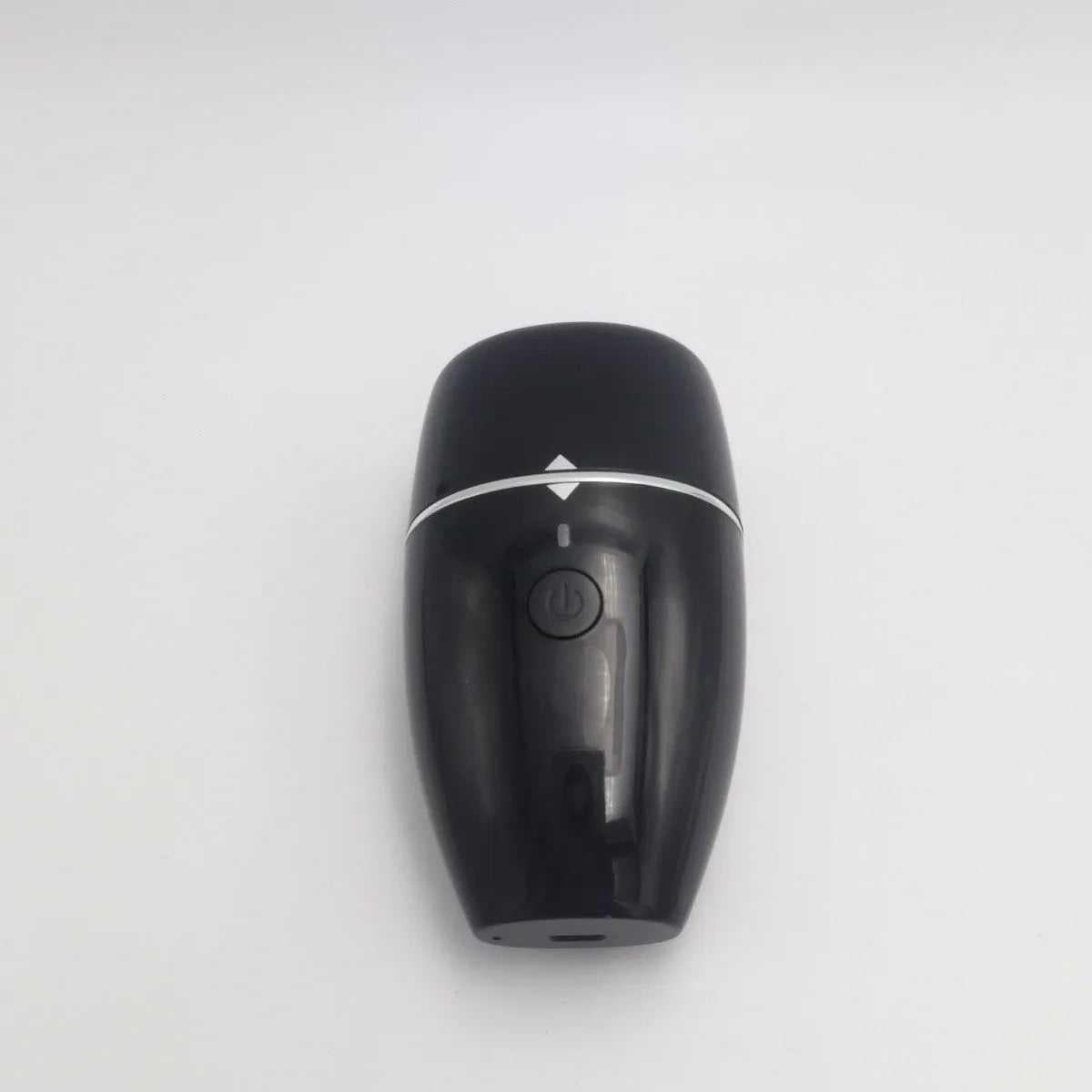 Black electric silicone lip plumper with 3-speed adjustment buttons and USB charging port
