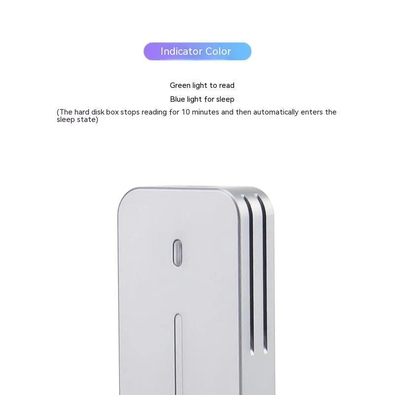 Aluminium alloy 10Gbps dual protocol SSD enclosure with CNC shell
