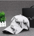 Men fashion hat casual dad baseball cap adjustable cotton black white outdoor sun protection