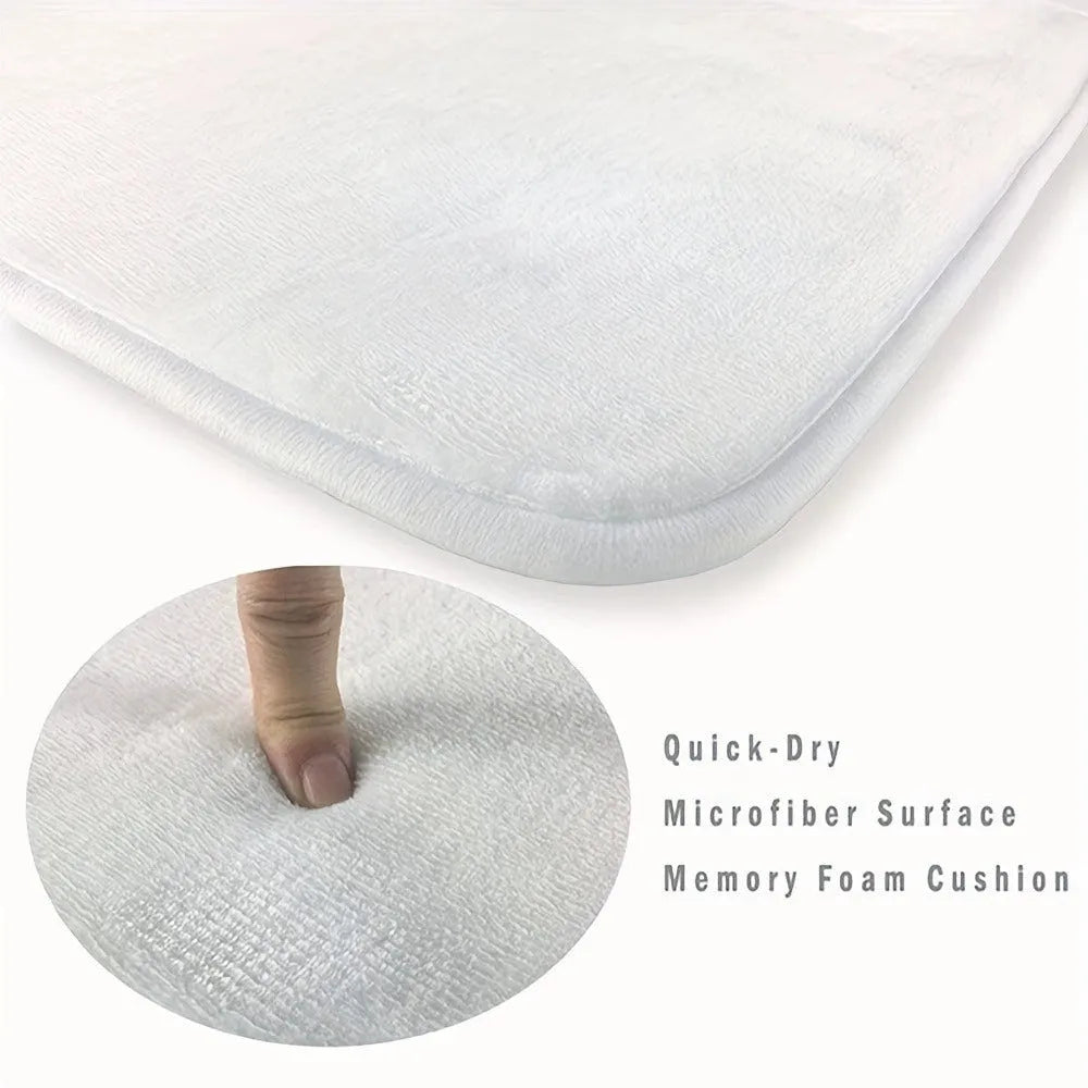 Square modern pattern flannel flocking carpet measuring 45 by 75 centimetres.