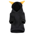Halloween pumpkin sweater dog clothing in flannel, black colour, available in sizes S M L
