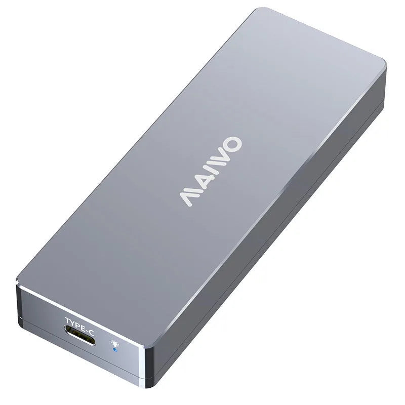 M.2 NVMe to USB-C external solid state drive enclosure with aluminium alloy housing and cooling accessories
