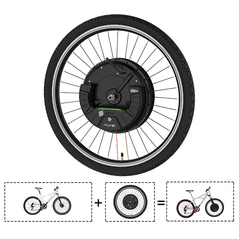 Yunzhilun micro-power bicycle conversion battery and charger for 26-inch wheel electric bike kits