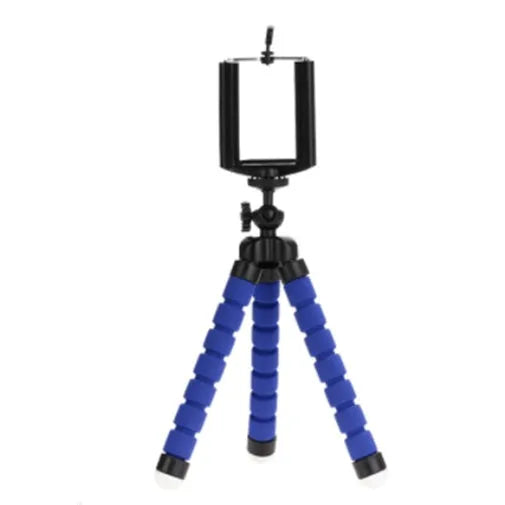 Black flexible octopus tripod with wrapped legs and standard camera mount screw