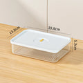Food grade plastic refrigerator storage box in 370ML, 780ML, 950ML, and 1900ML capacities