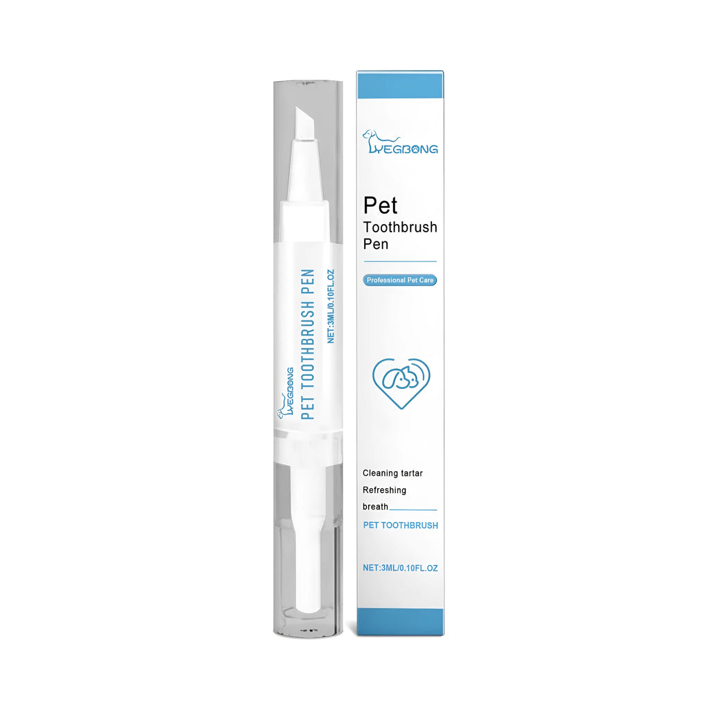 A single pet teeth cleaning and care brush with a 3ml liquid capacity, shown with scale indicating its 12.5cm length.