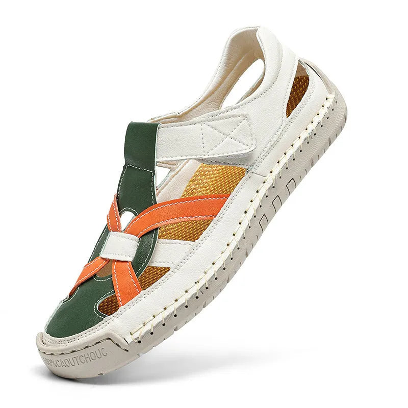 Lightweight women's low-top casual shoes with Velcro strap and non-slip rubber sole.