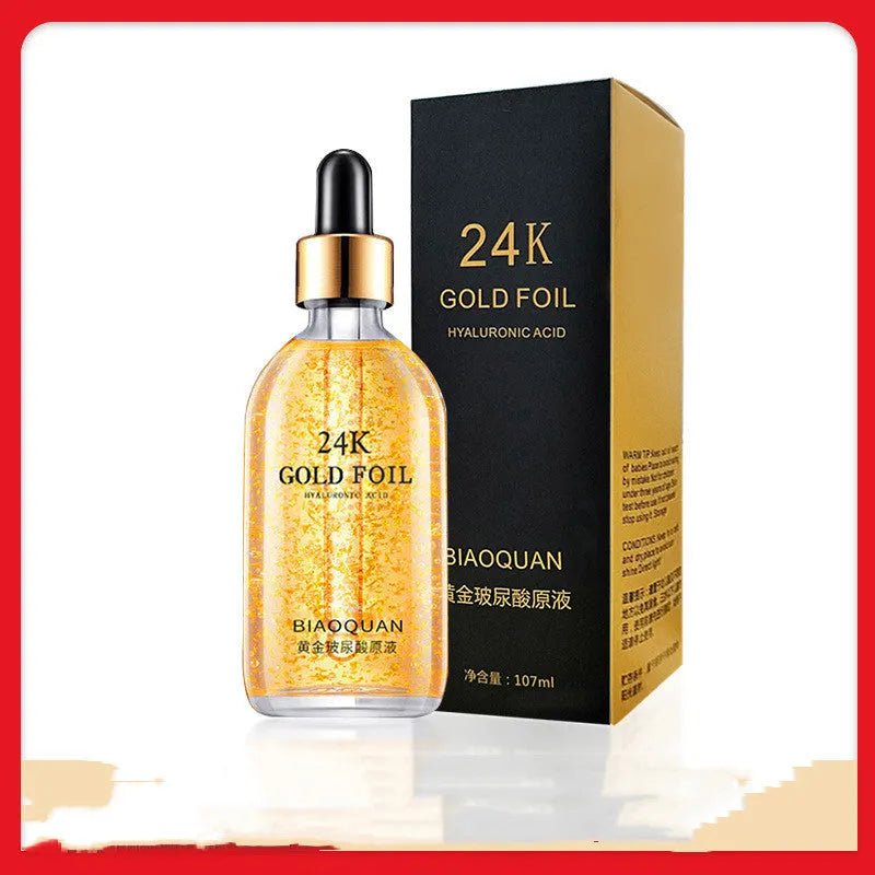 Firming and lifting skin care essence 100ml gold liquid with ginseng and cordyceps extracts