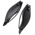 ABS windshield side wing set for Harley glide three-wheel motorcycles in black or smoked colour