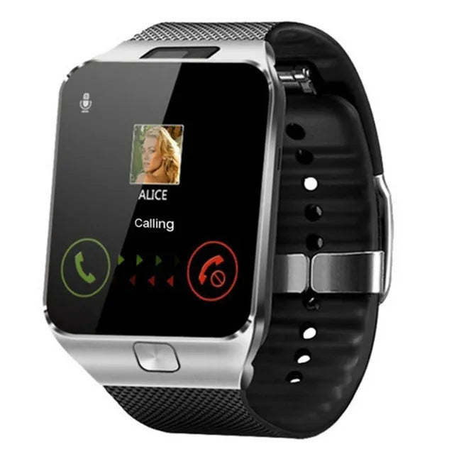 Bluetooth smart watch with call function on adjustable wrist strap, showing 1.44-inch touch screen