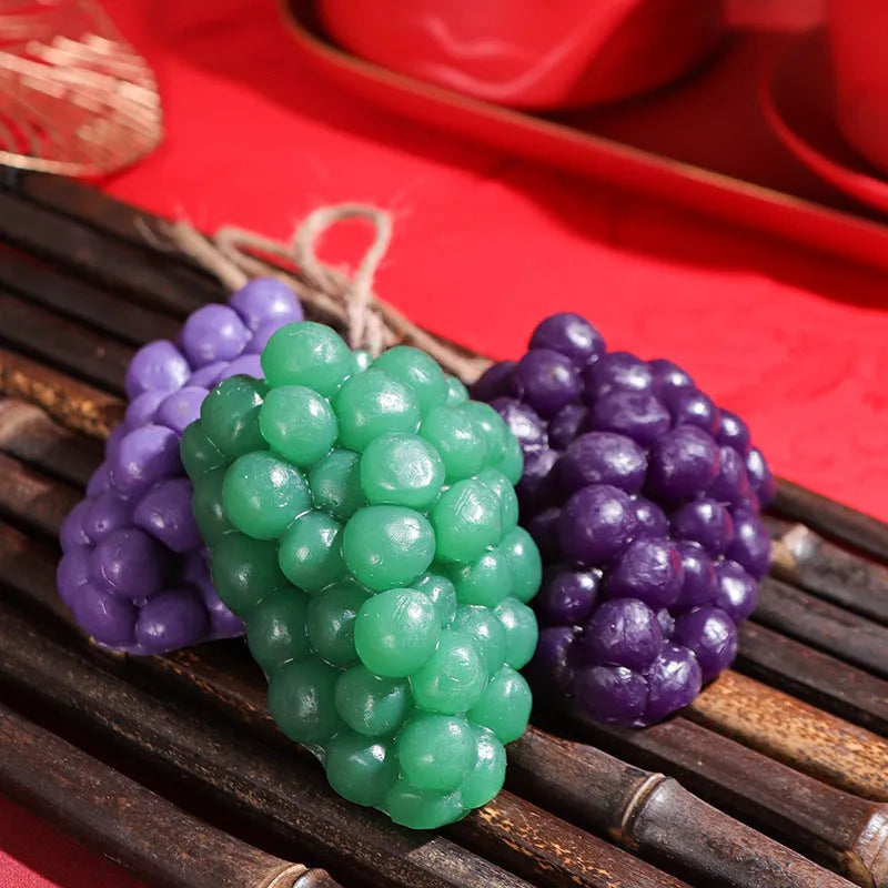 Purple and green grape handmade soap bars weighing 80 grams