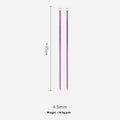 Crochet hook set with fourteen sizes from 2.0mm to 10.0mm including protective end caps