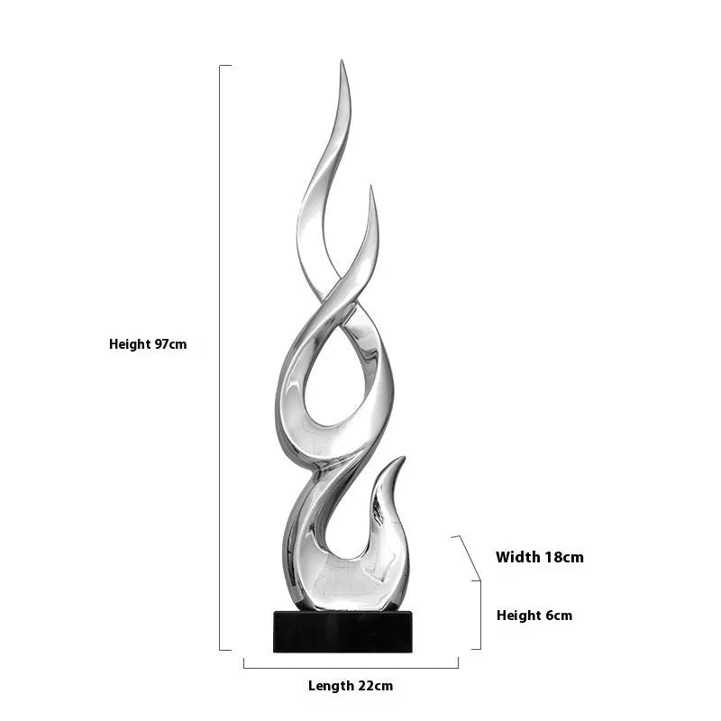 Festival high-rise decoration craft in plastic resin with modern simple style