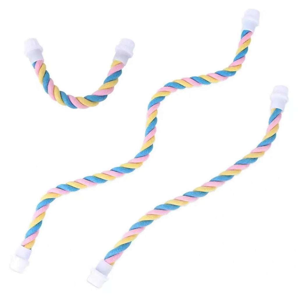 Climbing cotton string nibbling toy bird for birds available in S, M, and L sizes