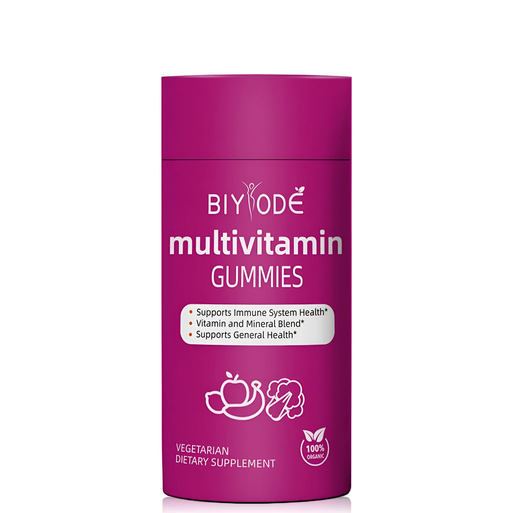 Multivitamin gummies bottle with 60 gummies per bottle for OEM ODM private label supplement supply