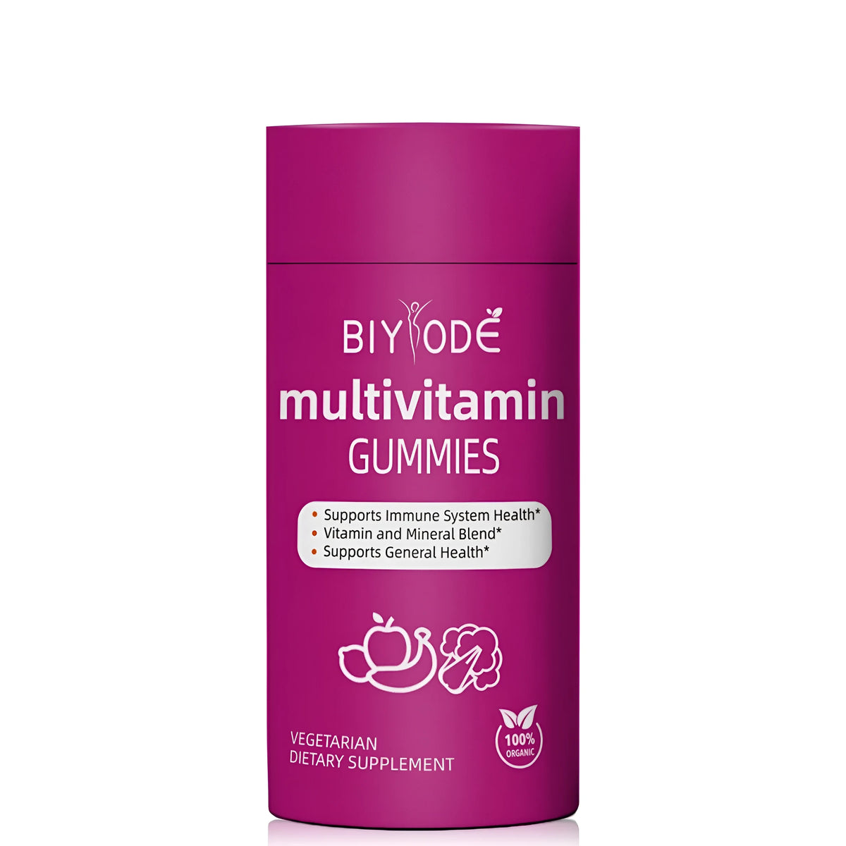 Multivitamin gummies bottle with 60 gummies per bottle for OEM ODM private label supplement supply