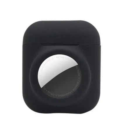 Silicone AirTag protective sleeve with flip cover in various colour options