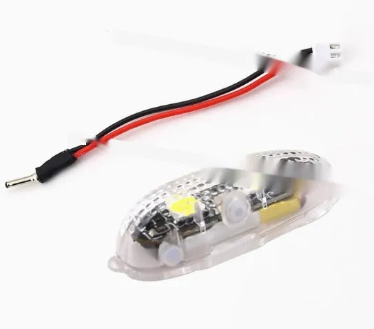 V3 wireless charging waterproof navigation lights for model cars and boats in green, red, and white.