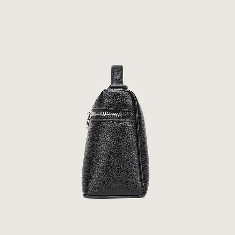 Women's mini lunch box bag in polyester with PU lining and rivet detail, casual everyday style