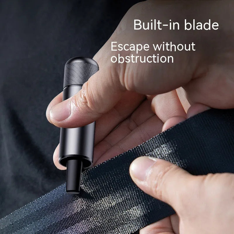 Aluminium alloy car safety escape hammer with sand blasting oxidation finish