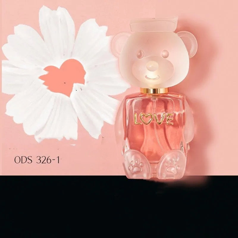 Women's floral perfume bottle with rose, lily, jasmine, citrus, and vanilla notes, 7-12% incense rate