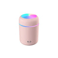 Car USB colourful cup air humidifier with 300ml tank, low noise, two spray modes, atmosphere lights, compact design
