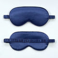 Rayon elastic satin sleep mask in multiple colour options showing double-sided silk-like texture