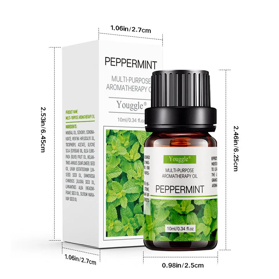 10ml bottle of mint essential oil for humidifier aromatherapy