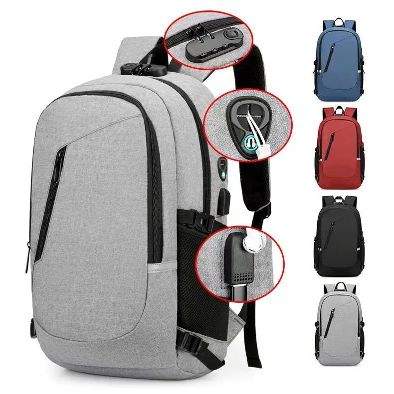 Oxford cloth computer backpack in street trend style with 20-35L capacity
