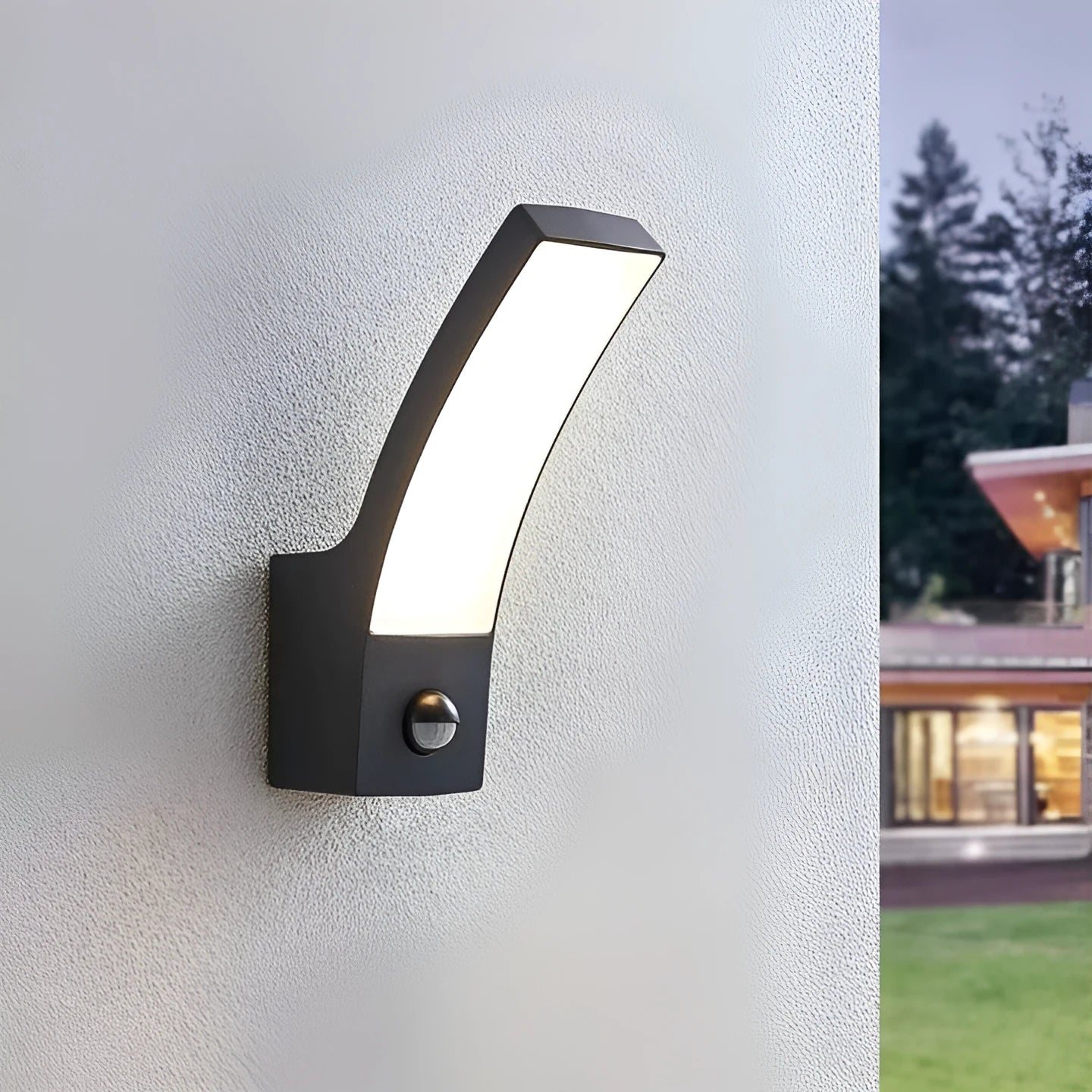 LED outdoor wall lamp with 92 LED beads aluminium housing IP44