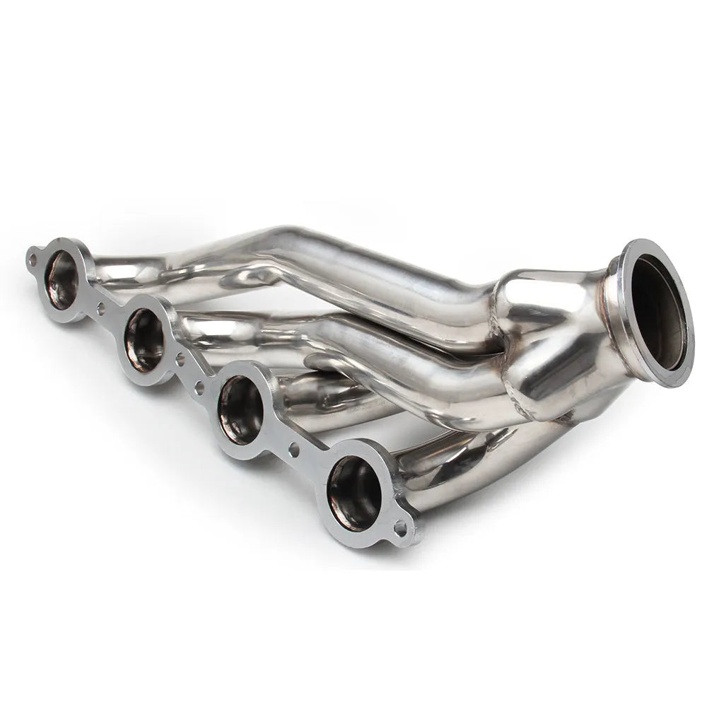 Silver 304 stainless steel high-flow exhaust manifold set for Chevrolet LS1 LS2 LS3 LS6 engines