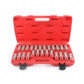 25-piece automotive terminal removal tool set for electrical connector disassembly
