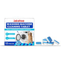 12-pack of washing machine cleaning tablets for appliance maintenance and descaling