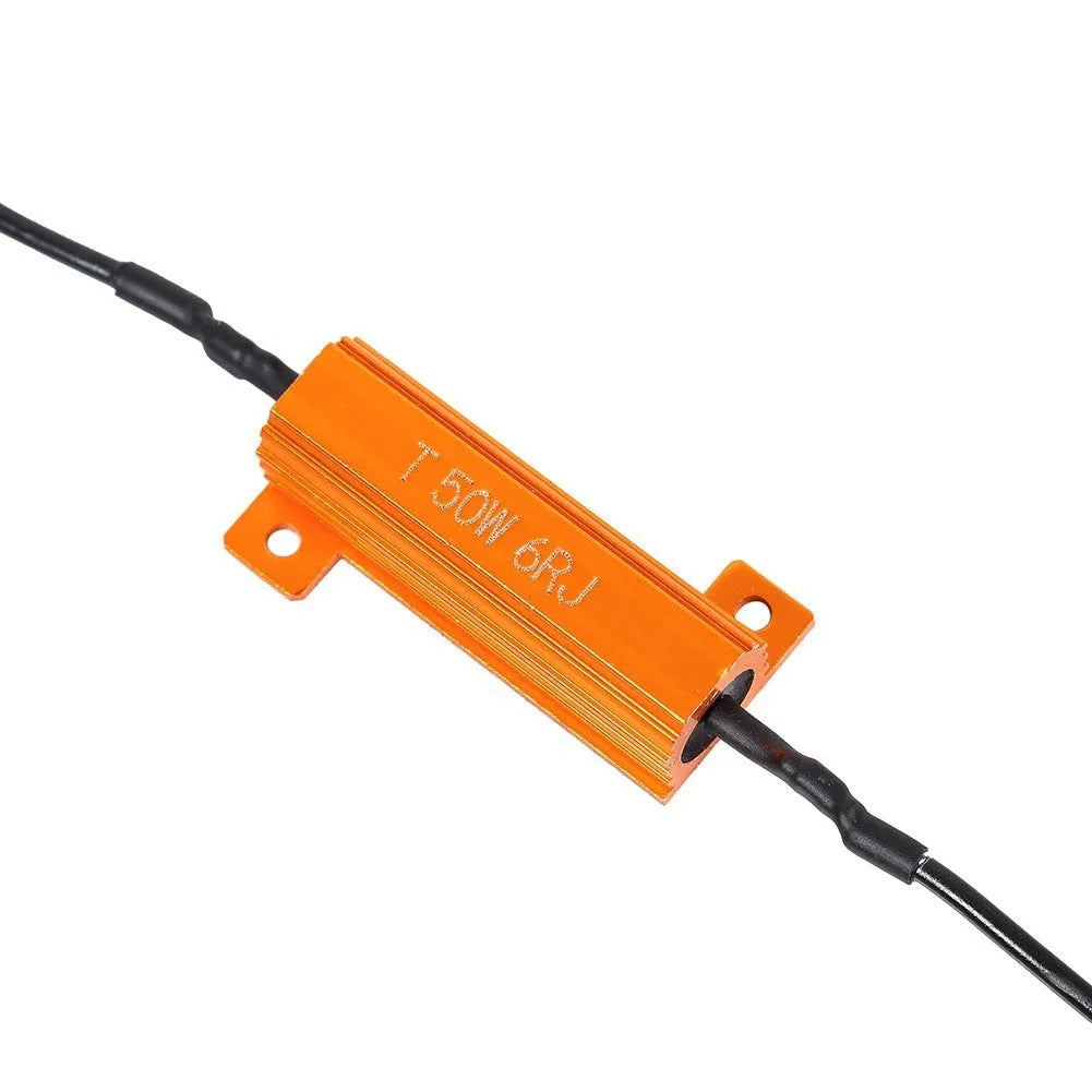 Golden aluminium LED decoder with 50W metal resistance and IP67 waterproof rating