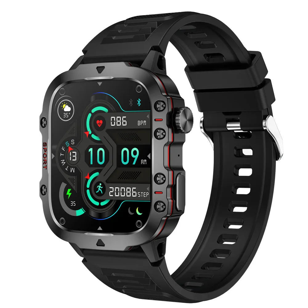 QX11 Smart Bluetooth Watch with TFT screen showing health metrics and interchangeable strap options