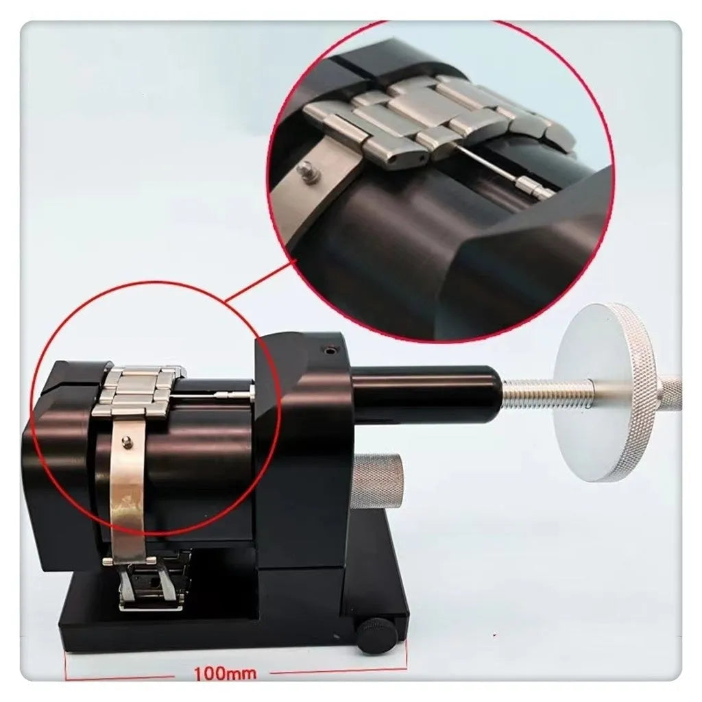 Professional watch strap removal tool kit with alloy steel strip dismantling machine and 12 piece set