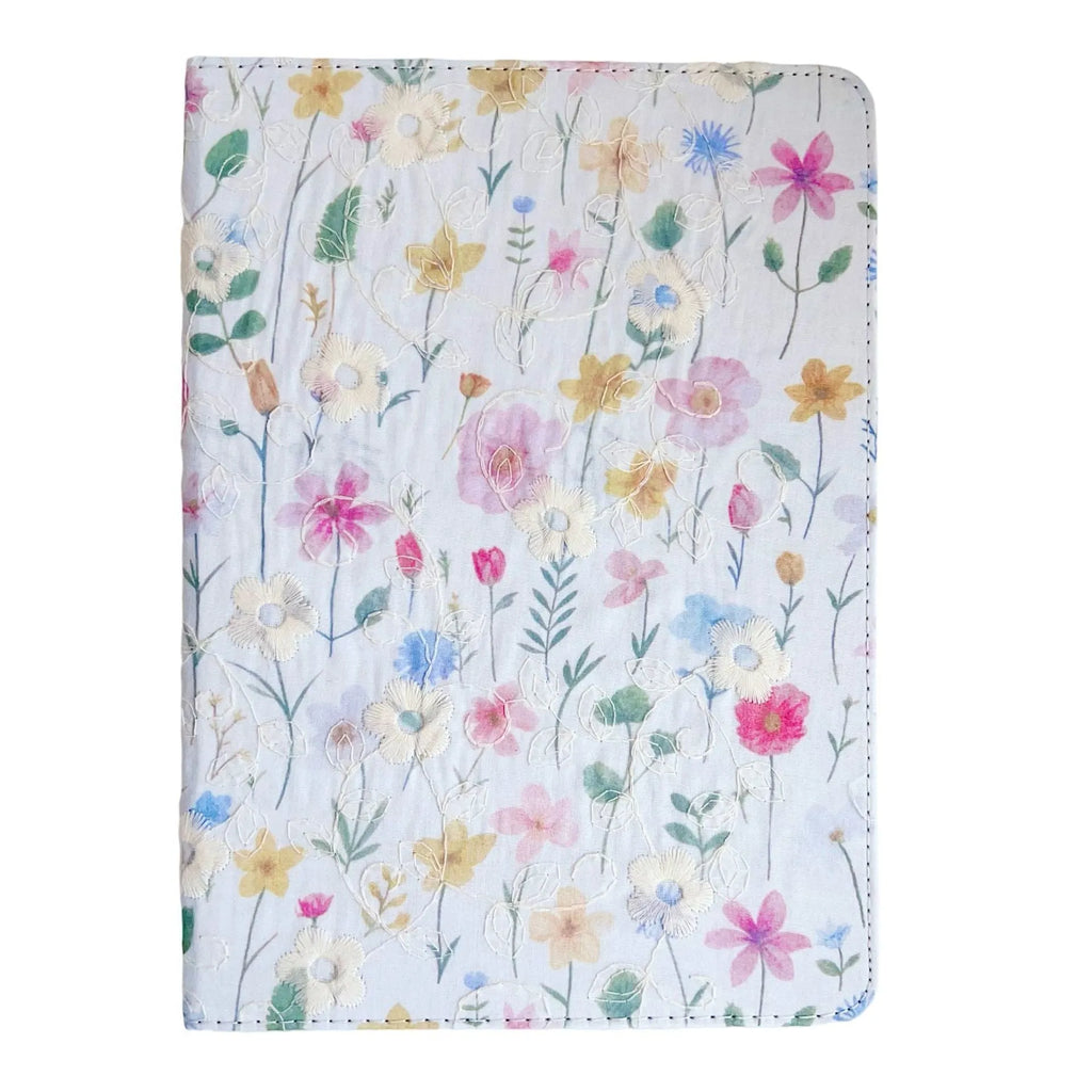 Imitation leather iPad protective case with pen slot in azure colour, tri-fold stand mode