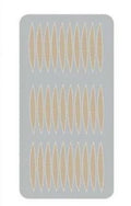 Box of no glue eyelid stickers in non-woven fabric, showing L, M, and S size options.