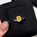 Women's yellow rock sugar ring, copper, Seiko treatment, available in sizes No 5 to No 8