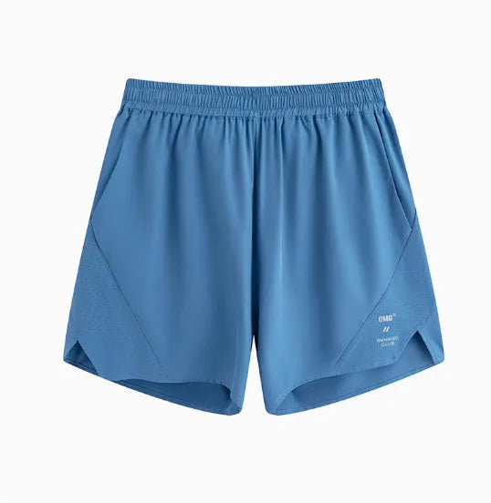 Mysterious Black four-point stretch running shorts with laser-punched stitching detail