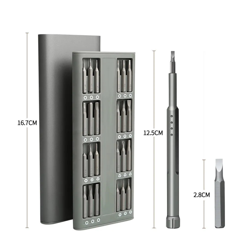 49-piece magnetic screwdriver set for mobile phone repair with cross and one-word heads