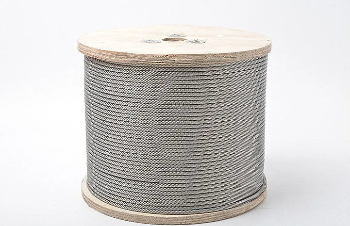 316 stainless steel hoisting rope 5mm diameter double twist 7x7 on spool