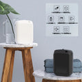 Wall mounted automatic perfume spray machine in white or black for home hotel aromatherapy with plug-in power