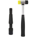Ring expansion size adjustment tools including circular stretcher and rubber hammer