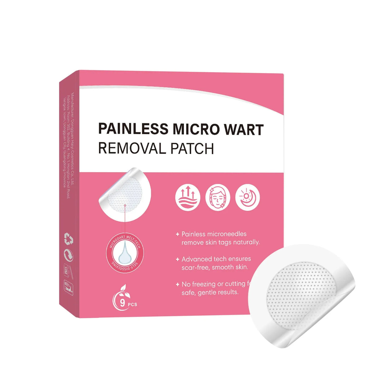 Pack of 9 refreshing cleansing adhesive bandages for body skin care